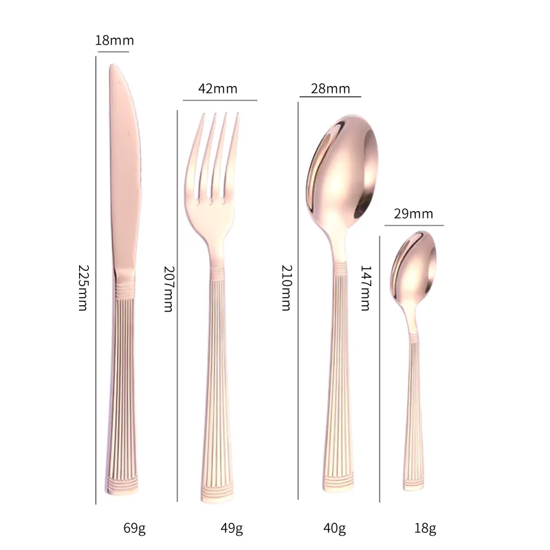 wsd1310 wholesale sliver gold flatware luxury cutlery set (复制)