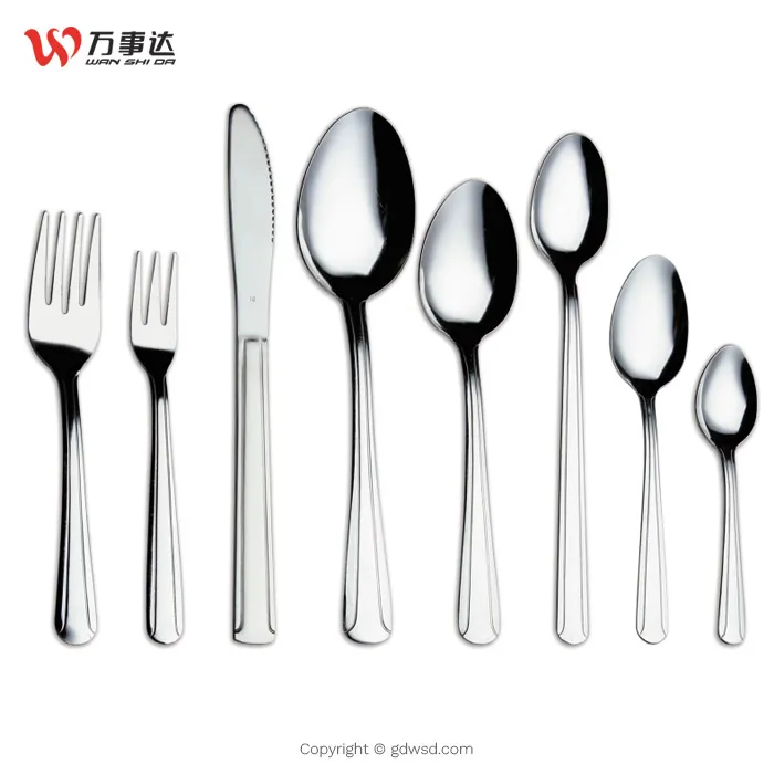 wsd001 custom cutlery set 24pcs stainless steel flatware sliver (复制)